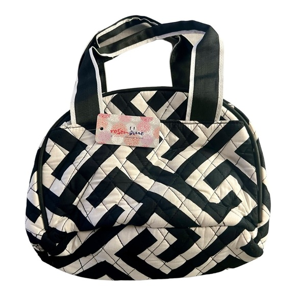 Rosen Blue Quilted Insulated Lunch Bag - Picture 2 of 6